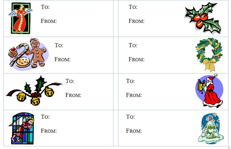 christmas templates for address labels microsoft word