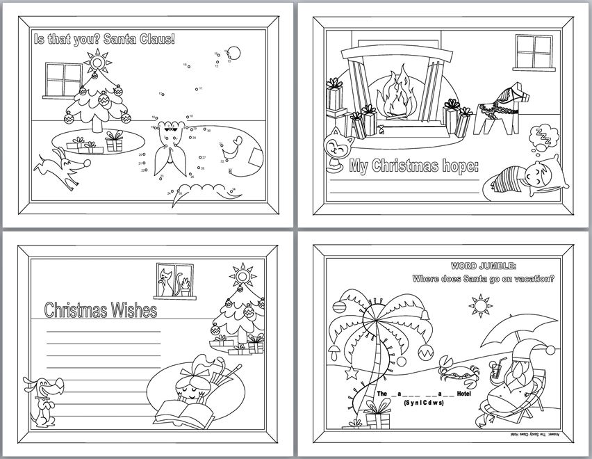 Printable Christmas Coloring Pages for Kids