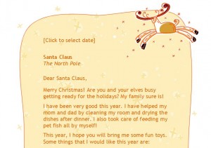 Free Santa Letter Template