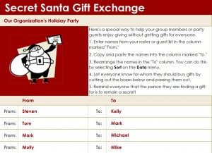 Free Secret Santa Generator