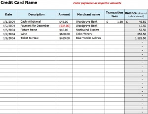 debit credit expense