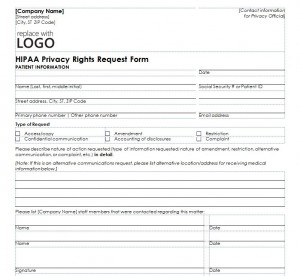 The HIPAA Privacy Form