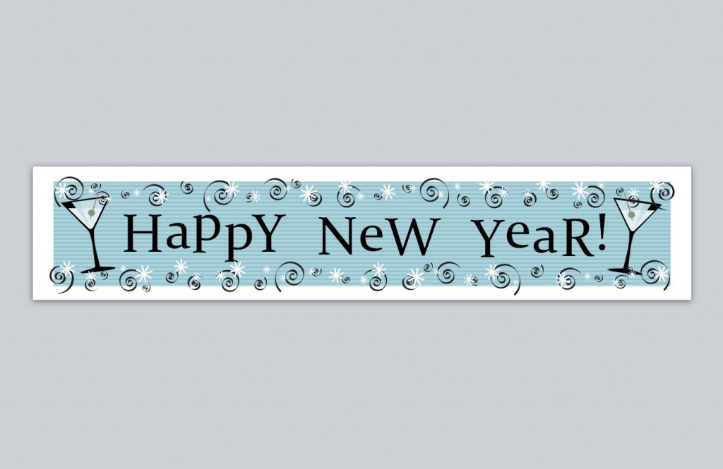 Happy New Year Banner | Printable New Year Banner