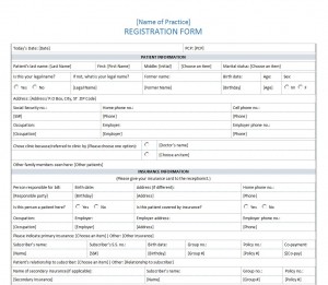 Free Patient Registration Form