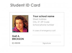 The Student Identification Card Template