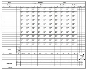 Free scorebook templates