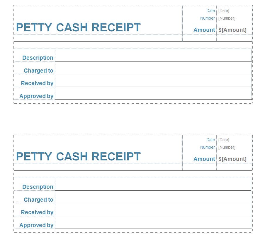 word template for cash receipt