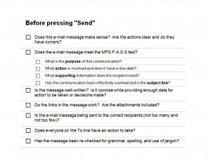 Free Email Checklist