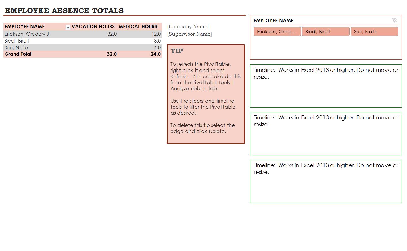 employee-absence-schedule-2014-template