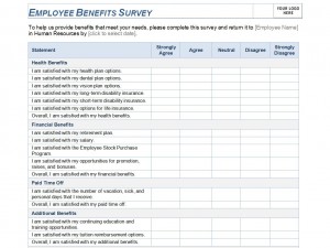 Employee Benefits Survey Template