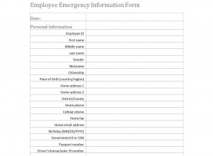 Free Employee Emergency Information Form