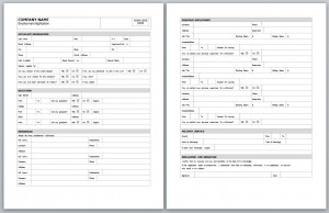 50 Free Employment Job Application Form Templates