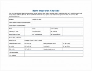 Free Home Inspection Checklist