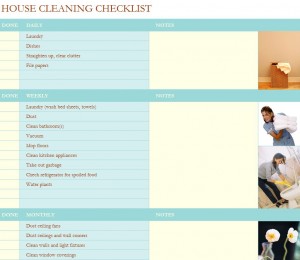 Free House Cleaning Checklist