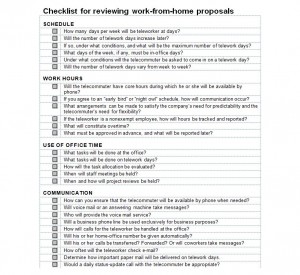 Free Teleworkers Checklist