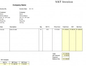 VAT Invoice Template