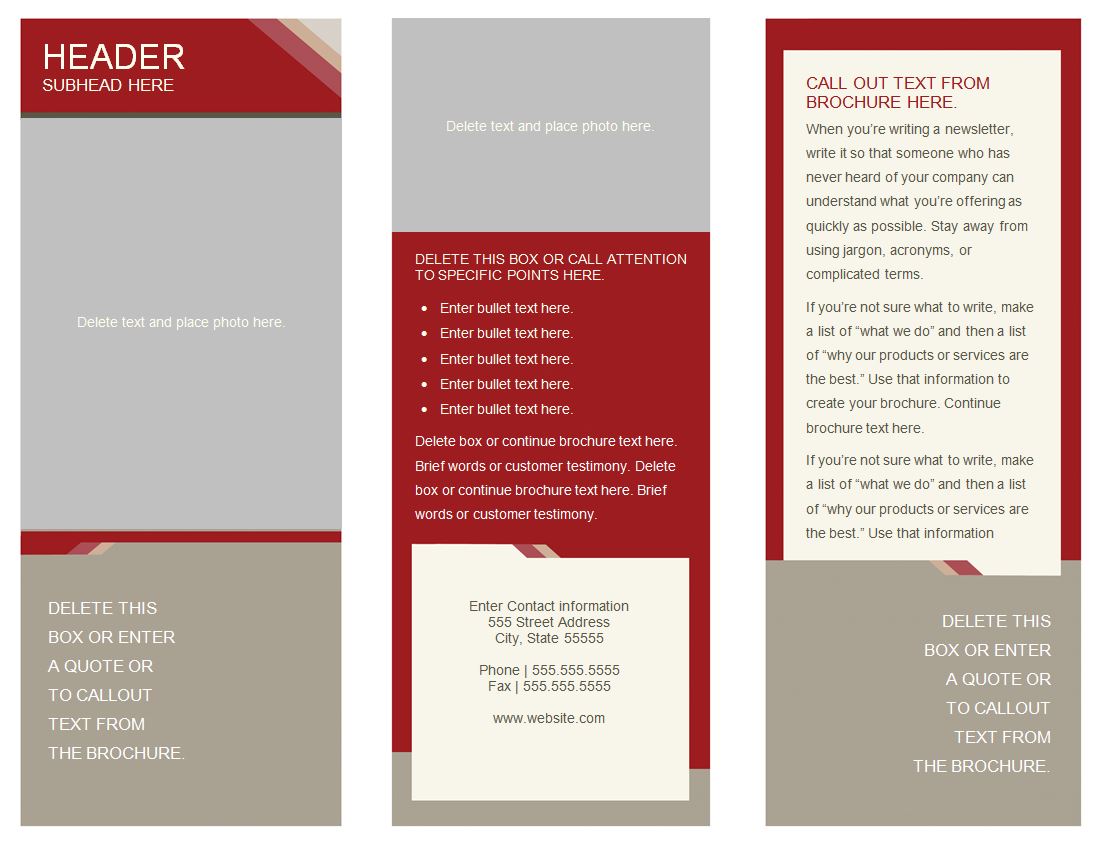 free download brochure templates for microsoft word