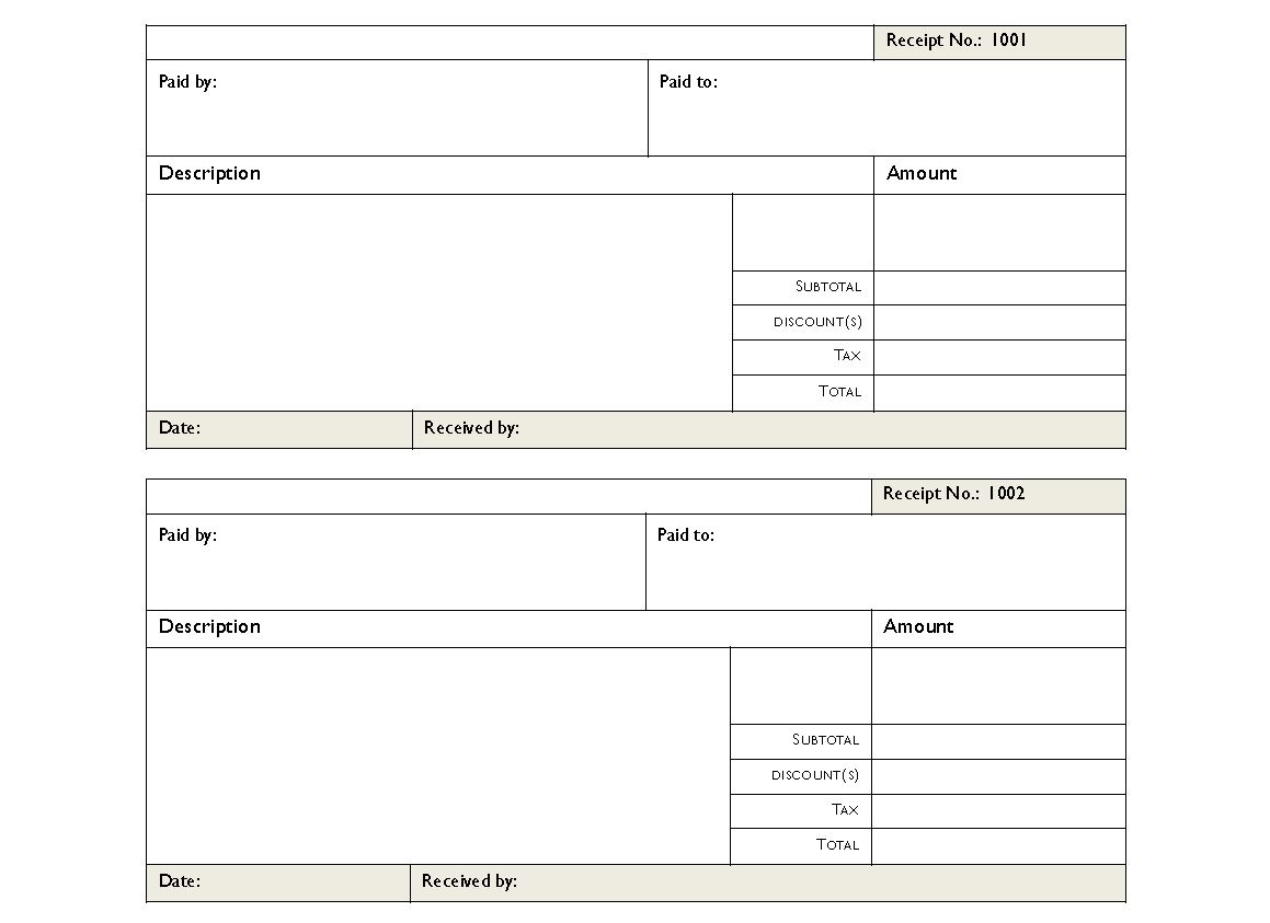 Rent Receipt PDF | Rent Receipts PDF