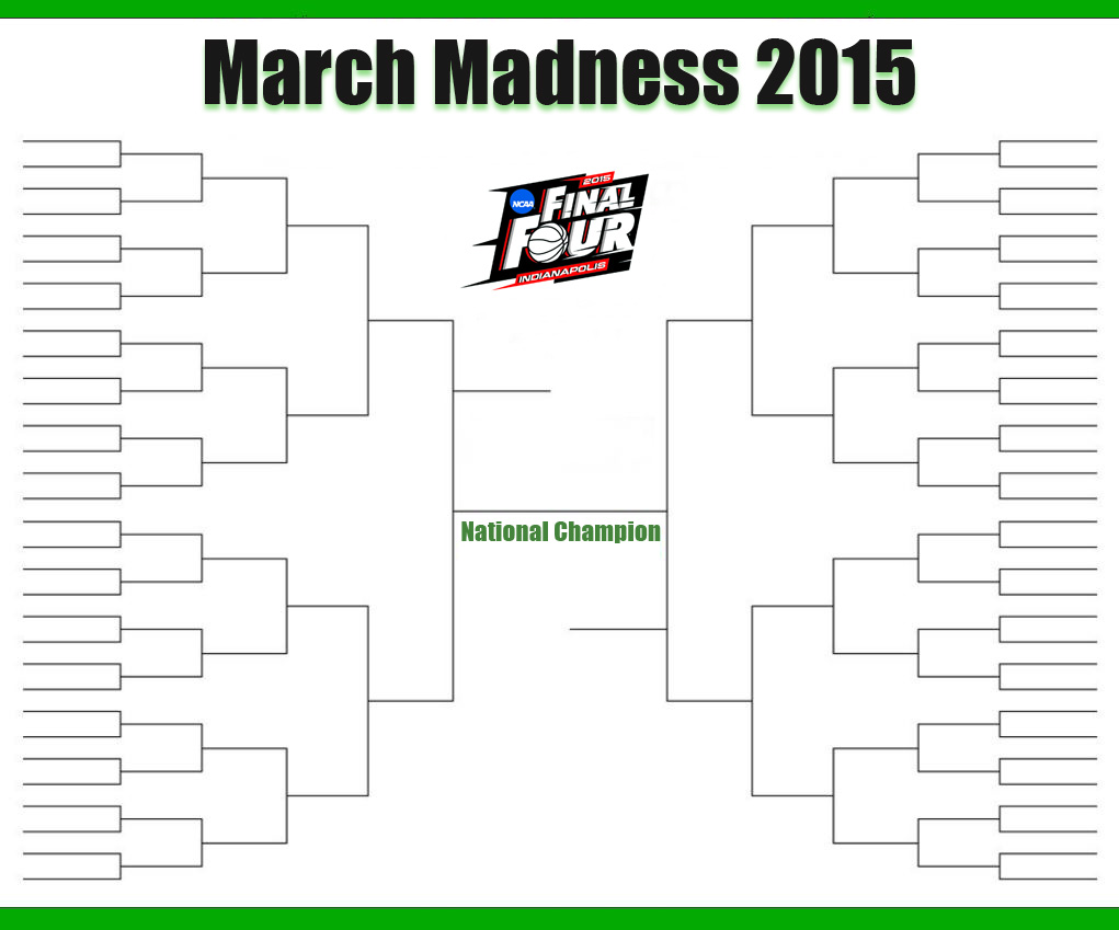 March Madness Bracket  March Madness Bracket 20 Throughout Blank March Madness Bracket Template