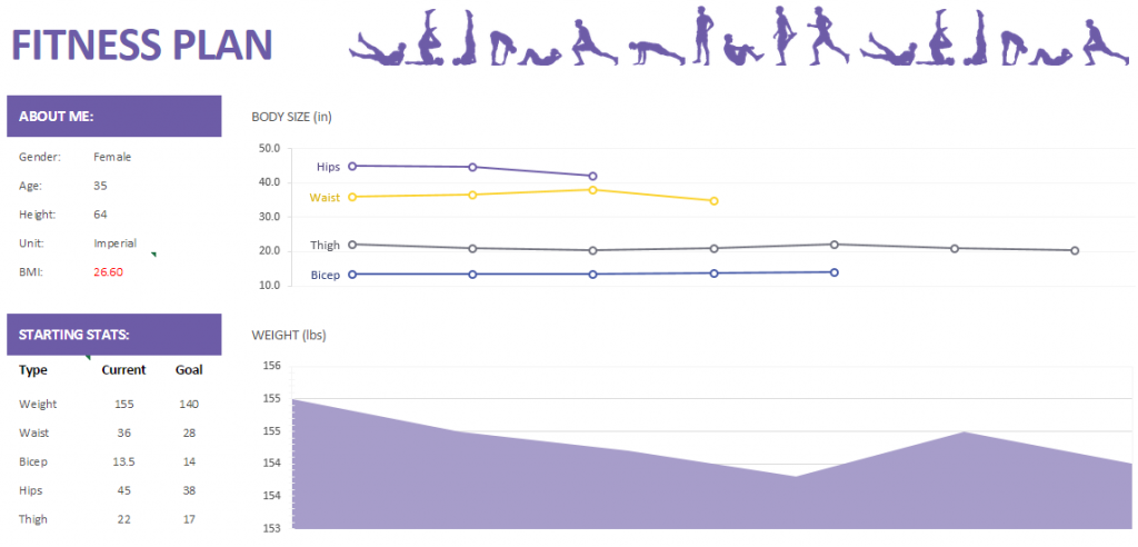 2015 Fitness Plan Template