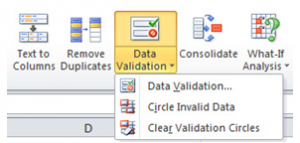 Using Dropdown Lists in Excel 