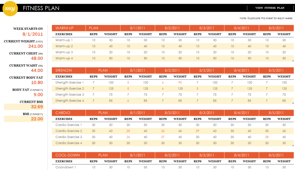 fitness-plan-excel-template