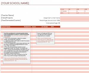 Gradebook Percentage Calculator