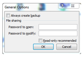 Password Protect Your Excel Documents