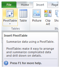 Create a Pivot Table in Excel