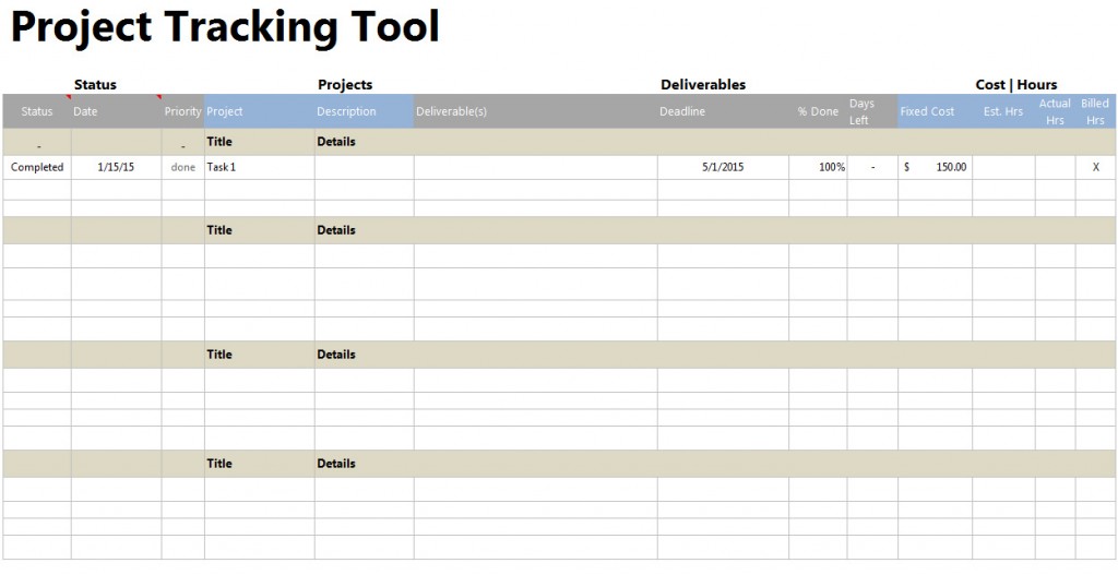 best excel project management template