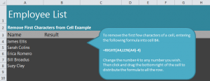 Remove Beginning Characters in Excel