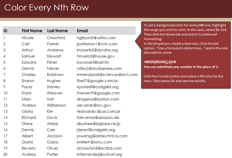 color-every-other-row-excel