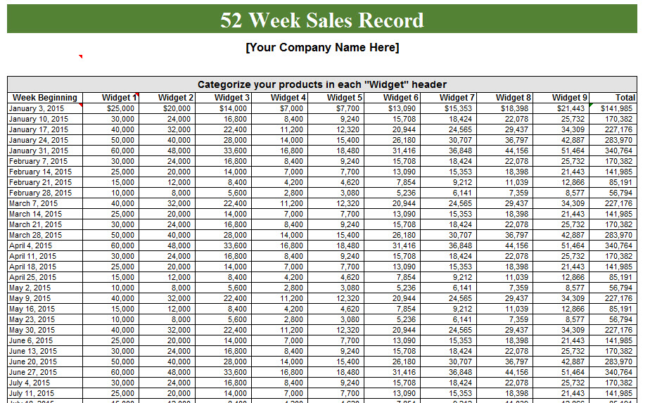 Weekly Numbered 52 Week Calendar Printable Printable vrogue.co