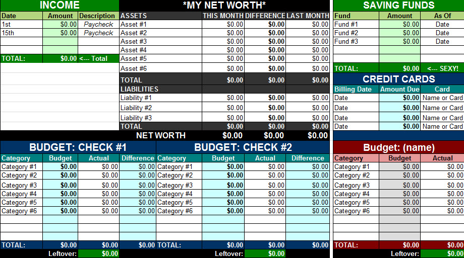 personal finance excel template reddit