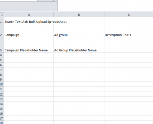 excel format for adwords editor