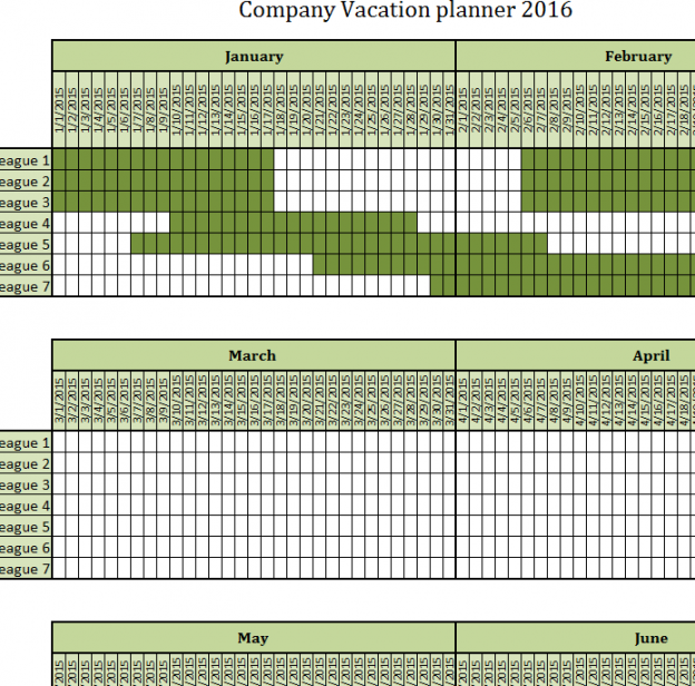 Company Vacation Planner - My Excel Templates