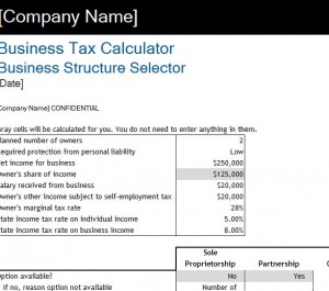 business tax calculator