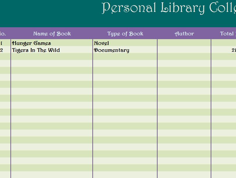 library book list