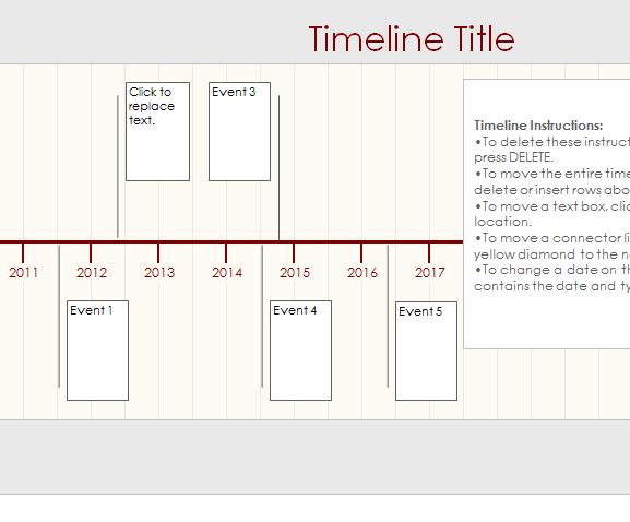 microsoft office timeline template download