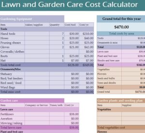 garden tracker form