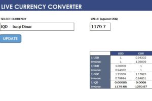 live currency converter excel
