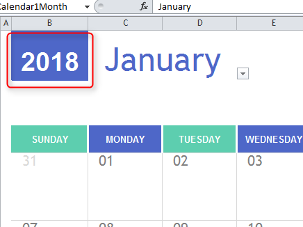 2018 Calendar Scheduler