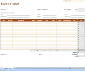 Free Expense Report Excel Template