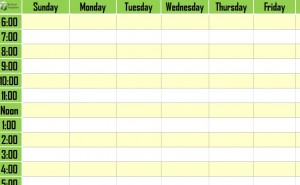 days of the week schedules free template - timetables as free printable templates for pdf daily schedule | week printable blank timetable template