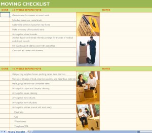 moving house checklist