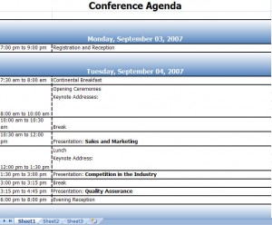 conference agenda