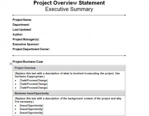project management statement of work