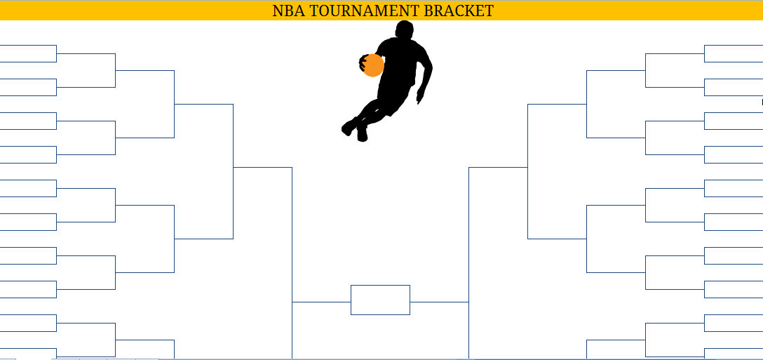 Printable Blank PDF NBA Playoffs Bracket