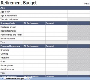 retirement planning spreadsheet template