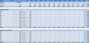 household budget worksheet excel template